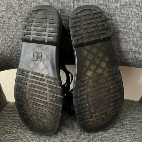 Dr. Martens Kristina Womens Black Gladiator Leather Sandals Size 7 SB04 - Picture 7 of 8